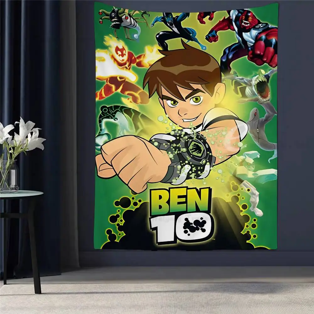 

Anime B-Ben 10 Cartoon Hanging Bohemian Tapestry Hanging Tarot Hippie Wall Rugs Dorm Home Decor