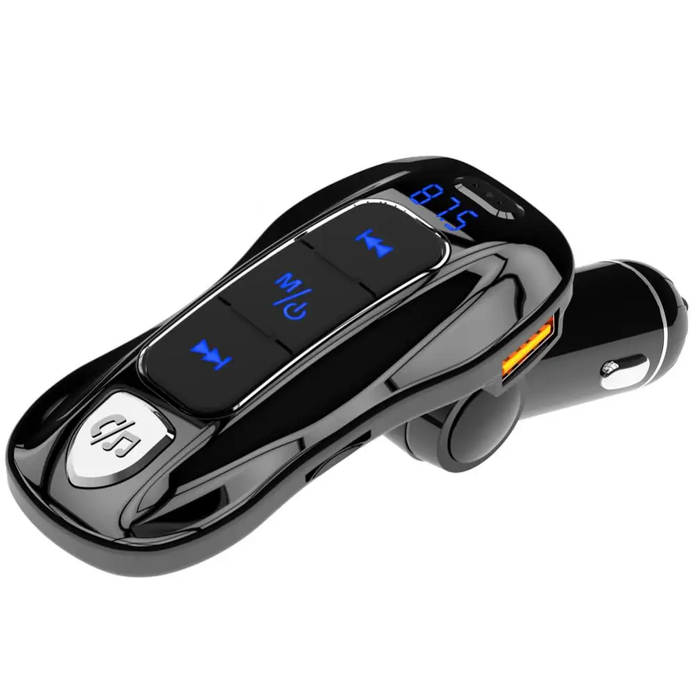 FM Bluetooth Dual USB Radio Modulator Car Transmitter Wireless Mp3 Player Hands Free Fast Charging USB Charger Car Fm Bluetooth