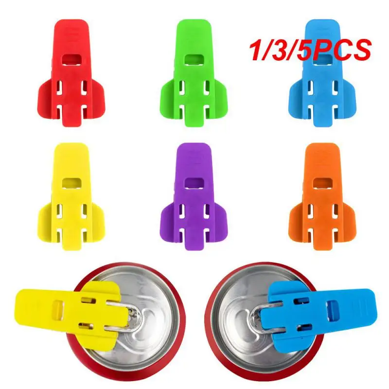 1/3/5PCS Canned Beverage Bottle Opener Easy Reuse Red Kitchen Tools Simple Can Opener Preferred Material Small 4g Abs