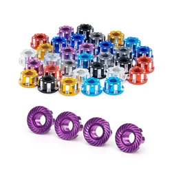 4Pcs Aluminium M4 Tire Lock Nut For 1/10 RC Car Wheel Nut HSP Traxxas TRX4 TRX6 Axial SCX10 D90 D110 Slash Rgt Accessories