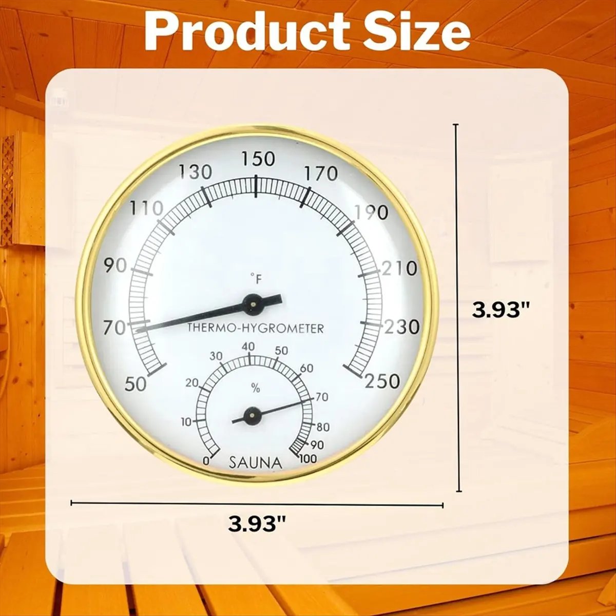 High-quality measuring tools Sauna Thermometer & Hygrometer Indoor Temperature Humidity Monitor in Stock