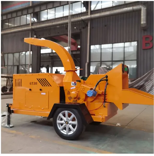 Hot Selling Hydraulic Feeding Diesel  Wood Chipper Shredder Machine