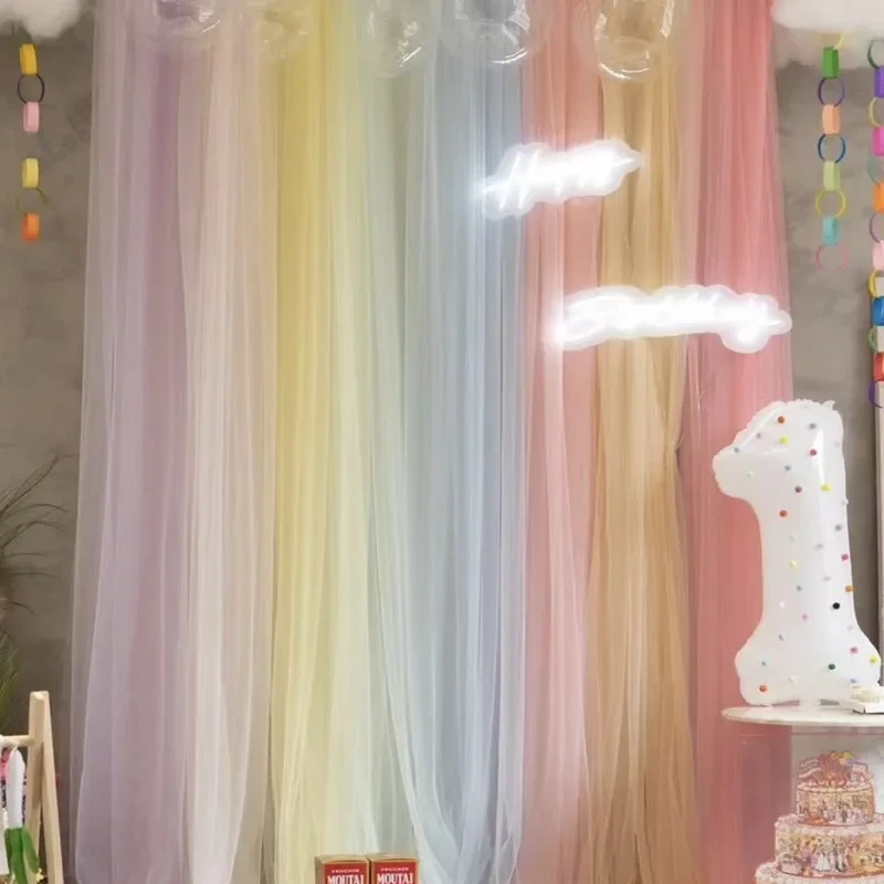 40 color solid color encrypted soft tulle fabric DIY wedding venue background wedding fluffy skirt fabrics for sewing