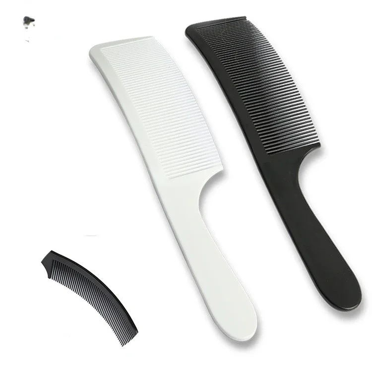 Men's Haircut S-shaped Clipper Arc Comb Round Head Flat Curved Comb Hair Salon Flat Hair Styling Tool Comb Barber Combs