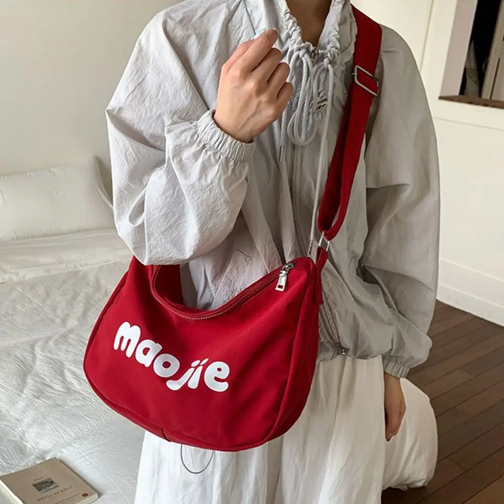 

Trendy Simple Women's Tote Bags Letter Canvas Single Shoulder Bags Large Capacity Leisure Commute Bag Handbag