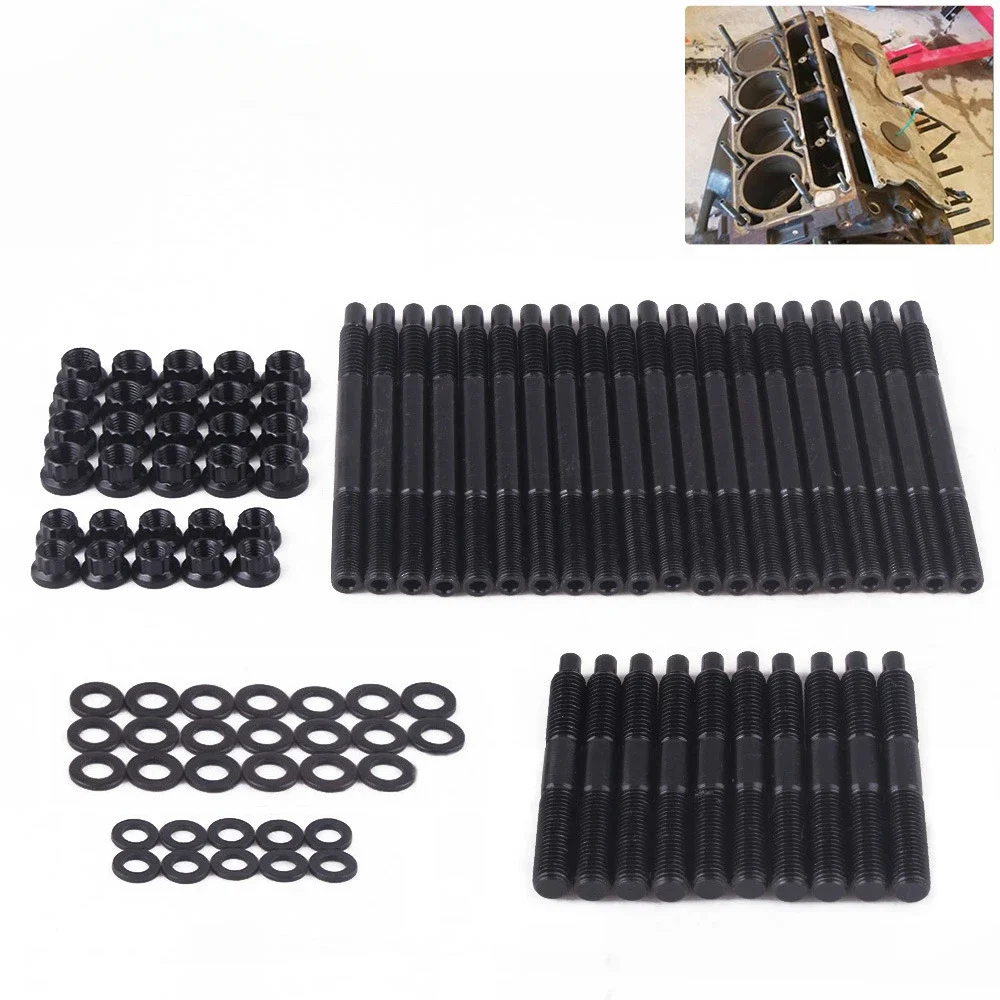 Car Engines 12-Point Cylinder Head Stud Kit for 2004-Up for Chevy Ls1 Ls3 5.3L 5.7L 6.0L 33449