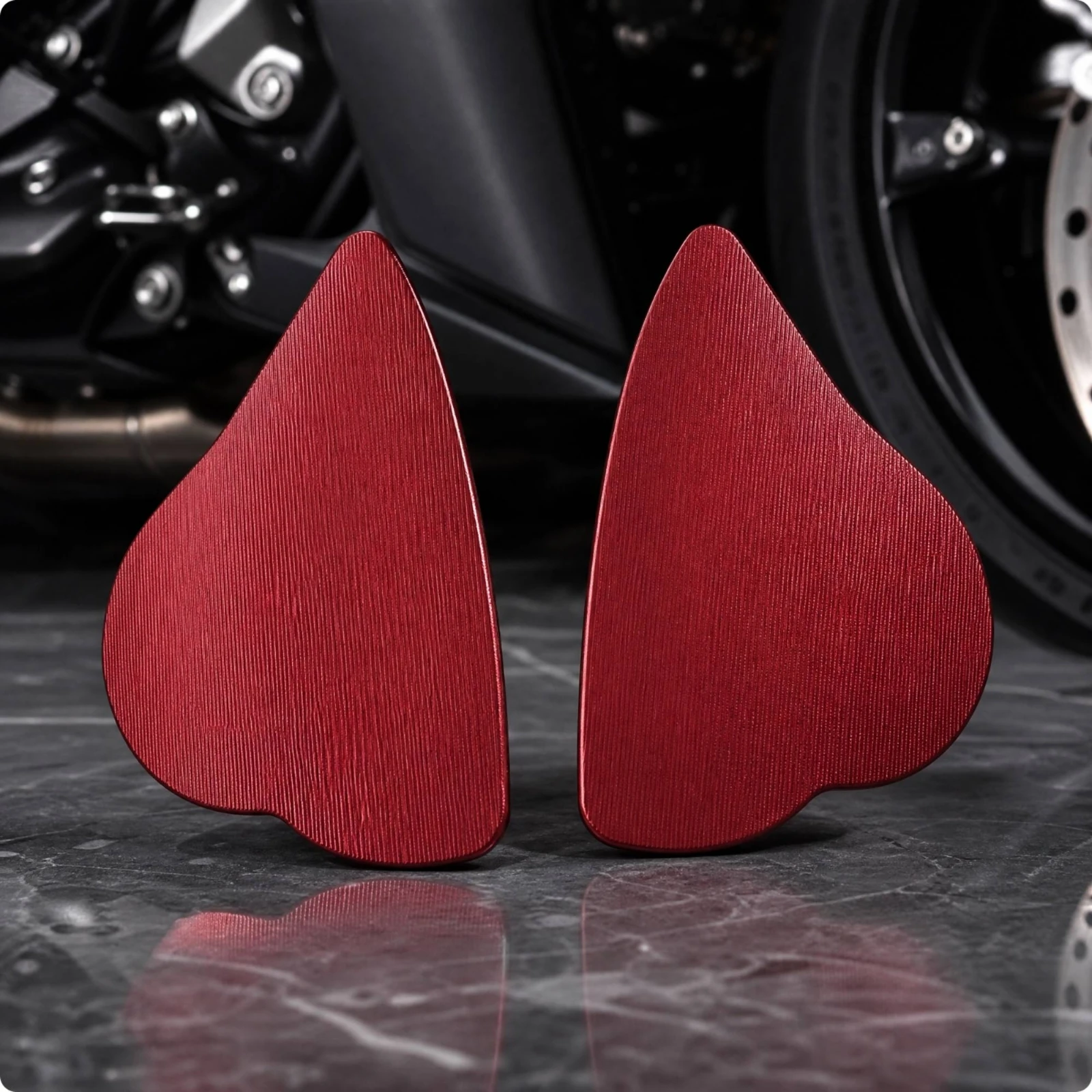 YZF-R6 Mirror Base Covers Contoured YZF-R7 Mirror Mount Covers Sleek Lightweight for Sport Bike Riders