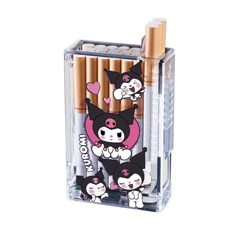 My melody Pochacco Hello kitty Cinnamoroll Kuromi personalized cartoon rechargeable cigarette case lighter all-in-one