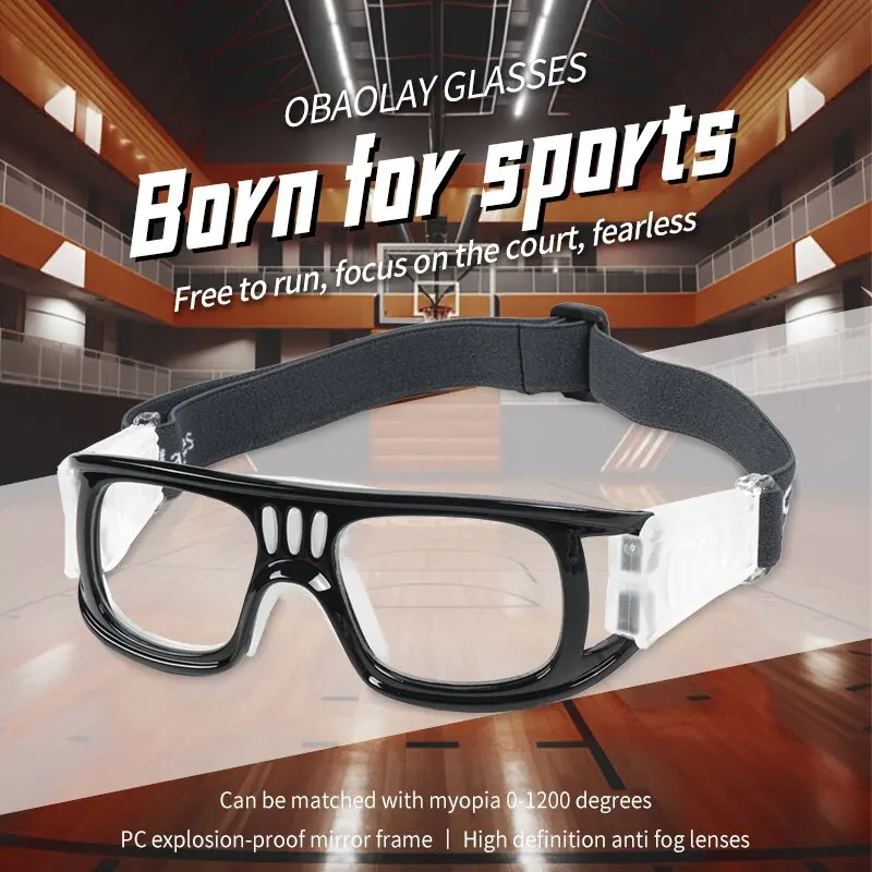 Youth Anti-Impact Basketball Sports Glasses Professional Football Goggles Can Replace Prescription Lenses