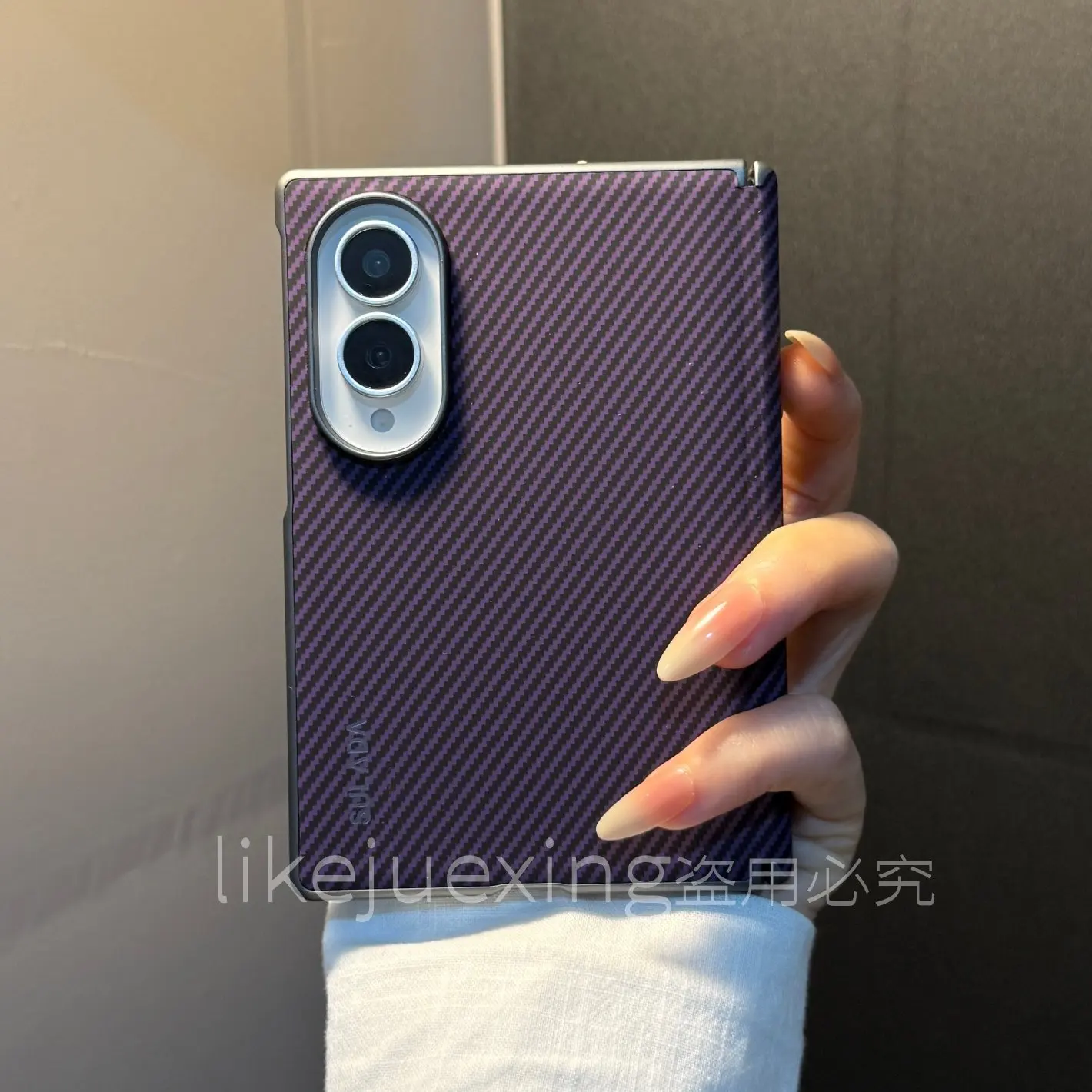 Magnetic Case For Samsung Galaxy Z Fold 8 Matte PU leather Magnet Hinge PC Hard Protective Back Cover For Galaxy Z Fold 8 Shell