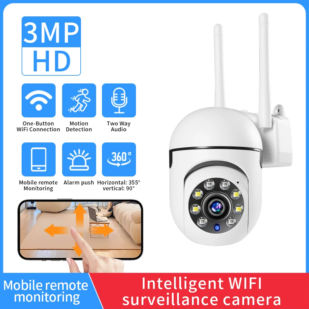 WiFi Wireless Automatic Monitoring Baby PTZ Securit yiloT Camera Alex Google 5Ghz 2.4g Dual Frequency 1080p