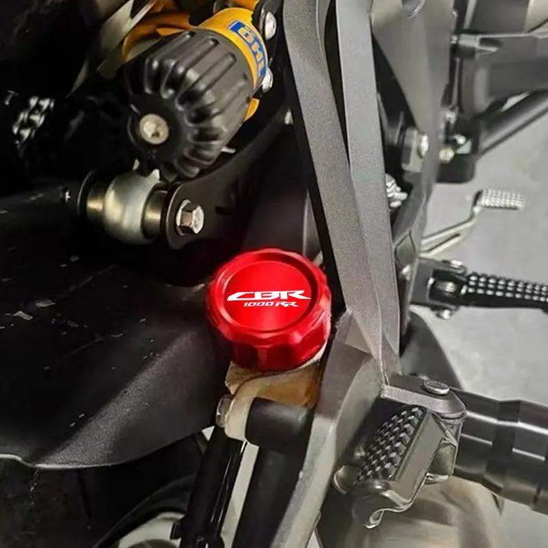 دراجة نارية CNC الملحقات الخلفية سائل الفرامل اسطوانة خزان رئيسي غطاء غطاء لهوندا CBR1000RR CBR 1000 RR 2008-2018