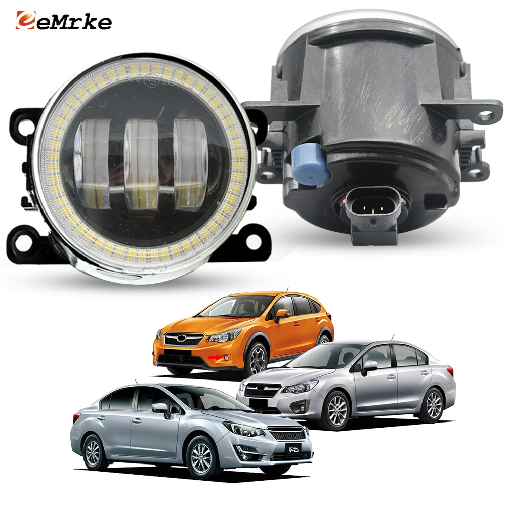 

Модернизированные светодиодные противотуманные фары для Subaru XV Crosstrek G33 Impreza G13 2012-2016 с функцией «ангельских глазок», дневные ходовые огни (DRL) для переднего бампера