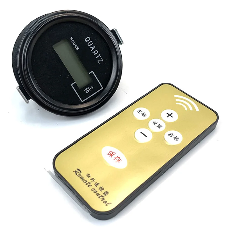 Round Mechanical Hourmeter For CATERPILLAR CAT Excavator Hour Meter Counter Diesel Gasolin Mechanical Timer Counter DC 12-36V