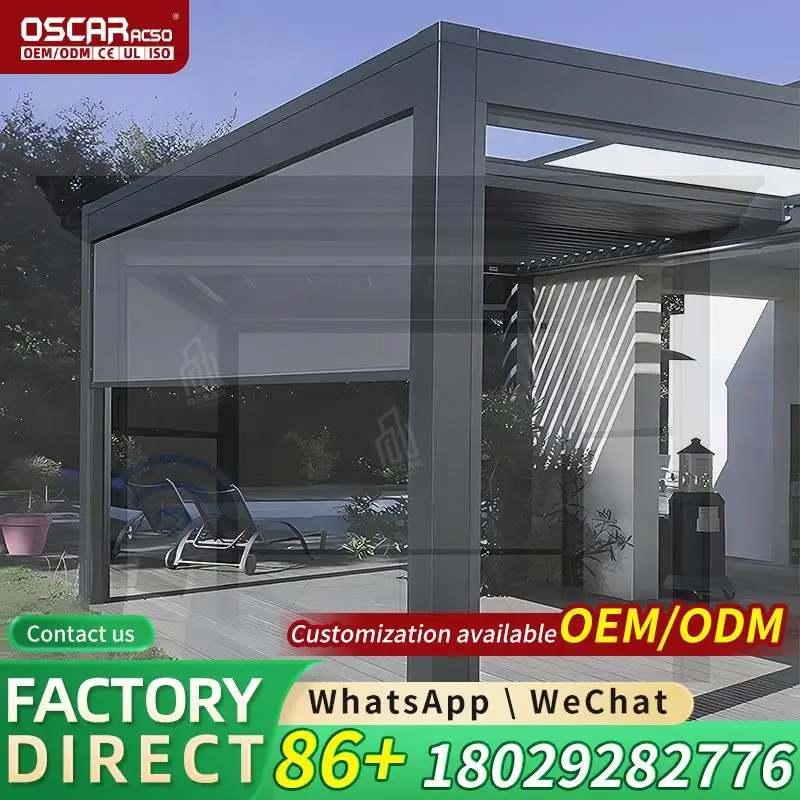 Aluminum Pergola with Powder Coating EcoFriendly Durable Windproof Garden Outdoor Structure Buildings for Patio Backyard Park Ro