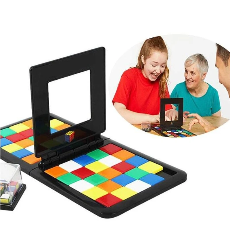 

Kids Educational Toys Cube 3D Puzzle Race Cube Board Game Kids Adults Education Toy Parent Child Double Speed Game Magic Cubes