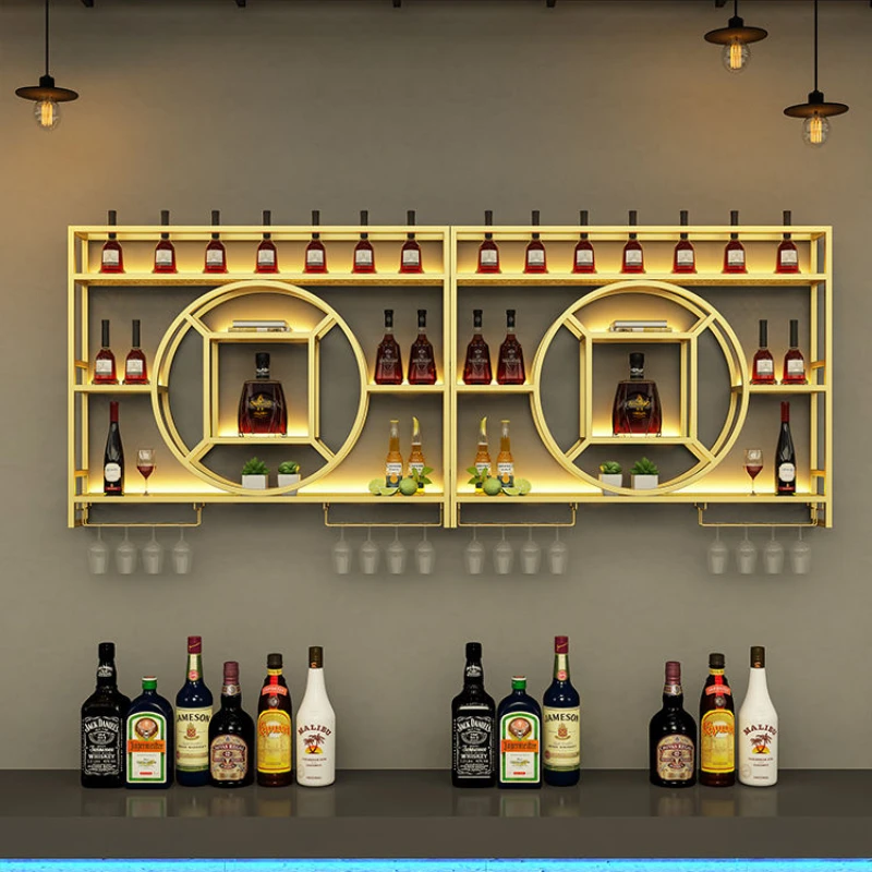 

Bar Cabinet For Liquor Drink Showcase Wine Cottage Corner Glass Wall Movable Commercial Coffe Organizer Restaurant Furniture