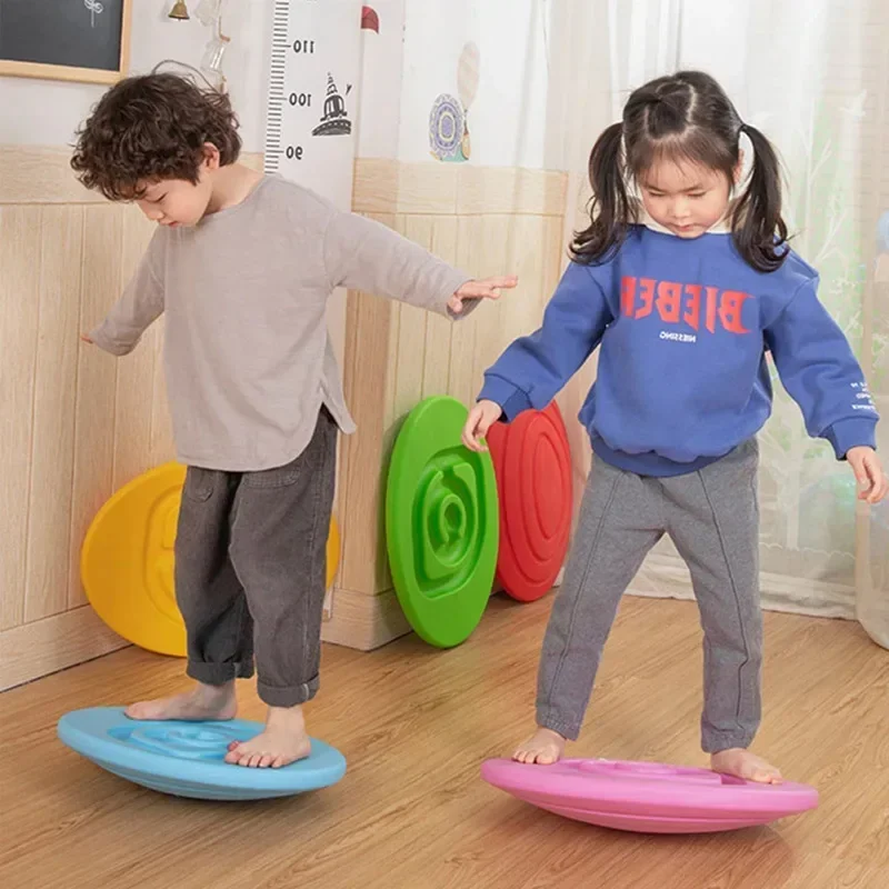 Tactile Sensory Training Balance Board Kid Toys Trampling Stone Play Sports Entertainment Rocking Board Balance Training Toy