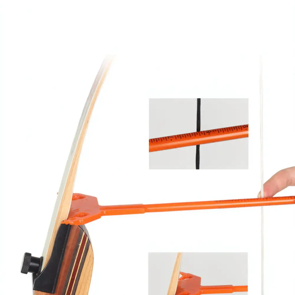 Archery T Square Ruler For String Height Measurement Tool Brass Nock Positioning Gauge Hunting Accessory