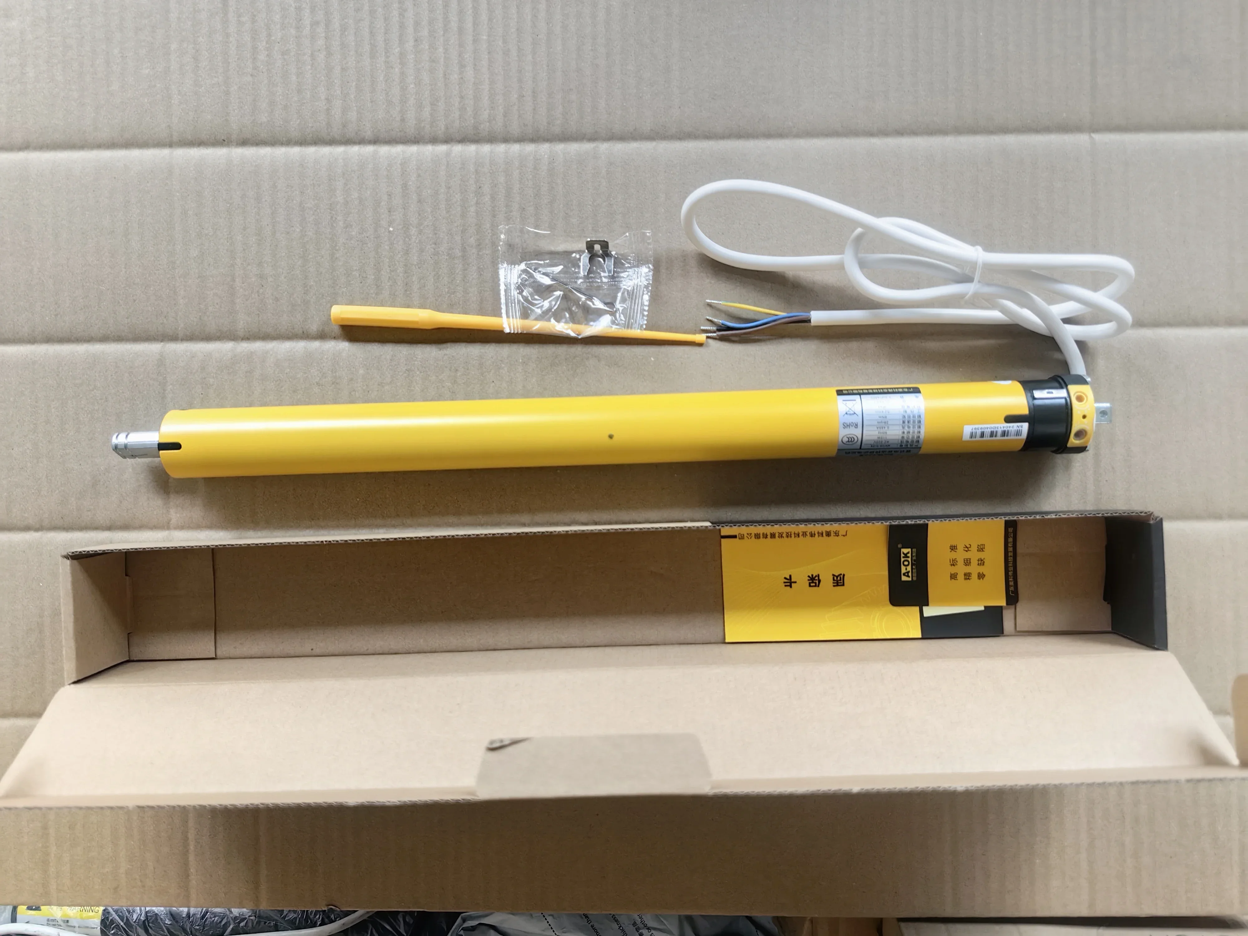 Standard Quiet Fast External Tubular Motor, AC 230V Voltage for Electric Roller Shutter, Original Aok AM35-6/28