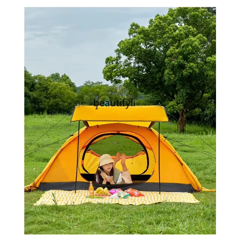 Professional Climbing Tent Double-Layer Thickened Outdoor Hiking Overnight Camping Park Portable Camping Equipment  H