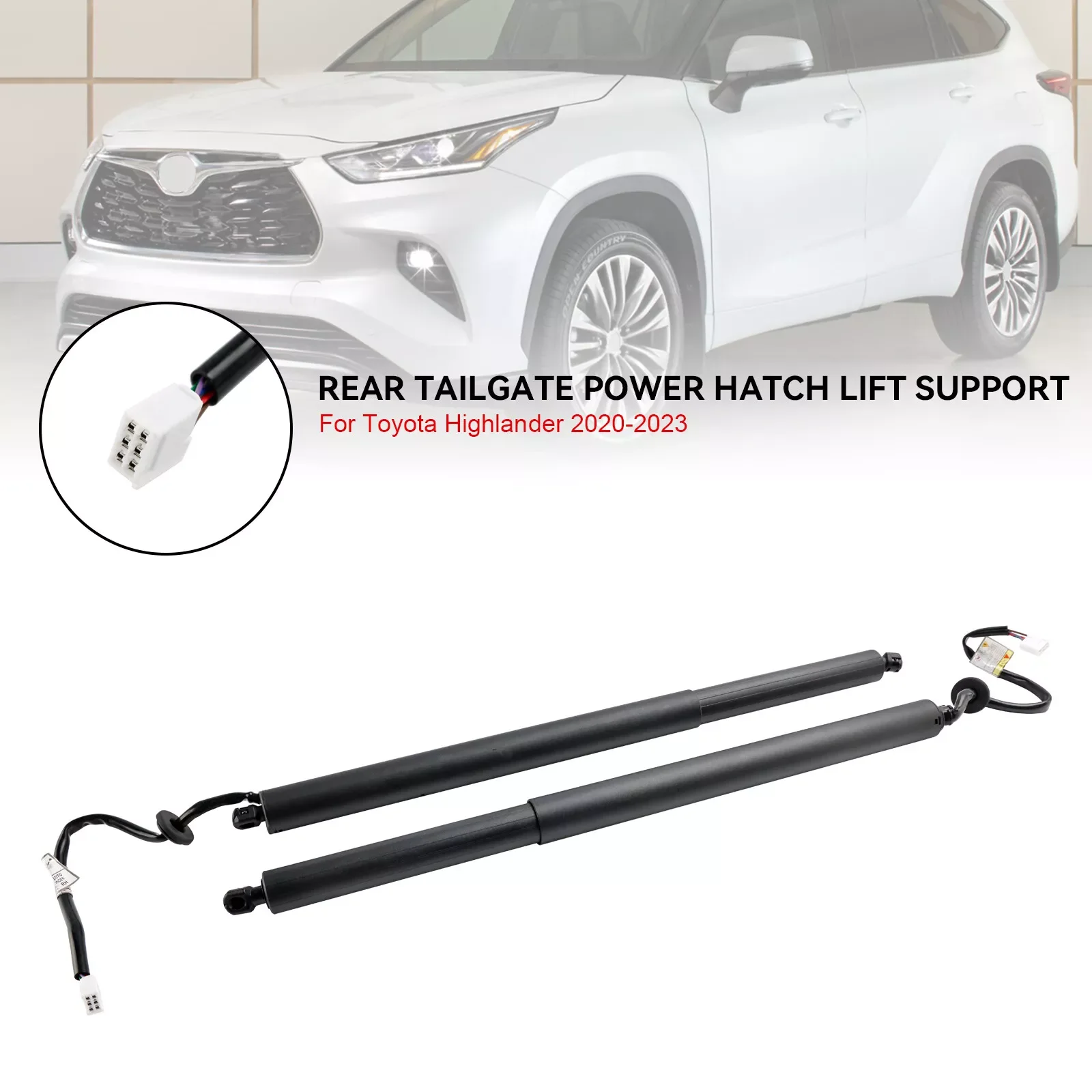 68910-0E070 Power Hatch Lift Support Electric Rear Gas Spring Boot Flap Lid Strut For 2020 2021 2022 2023 Toyota Highlander