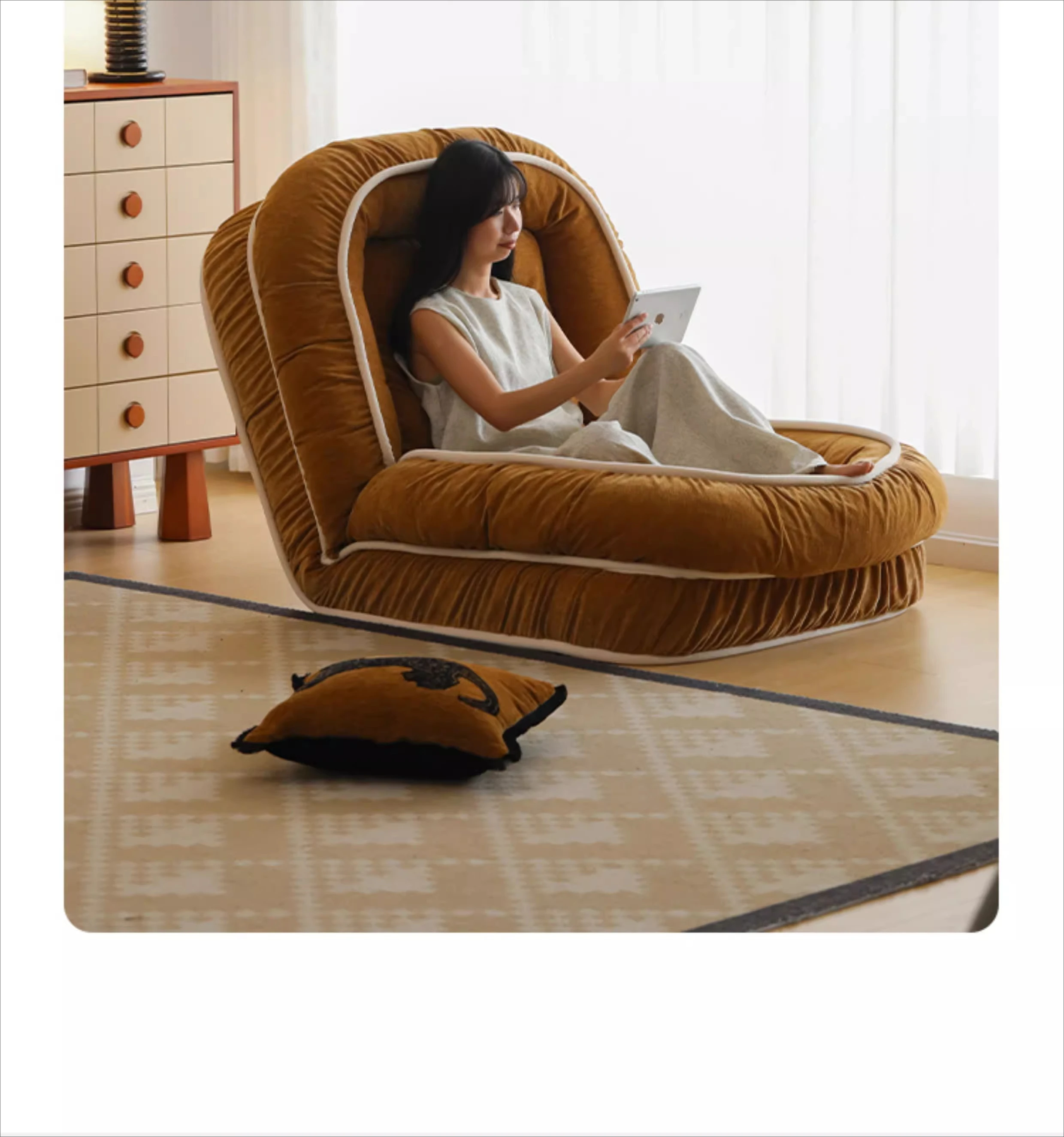 

Kennel Sofa Bedroom Lazy Sofa Reclining Single Sofa Bed Lazy Reclining Chair