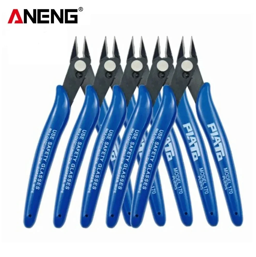 1/2/5pcs Trimmer Diagonal Side Cutting Cable DIY Electronic Diagonal Nippers Pliers Mini Snips Flush Nipper Trimmer Tools ANENG