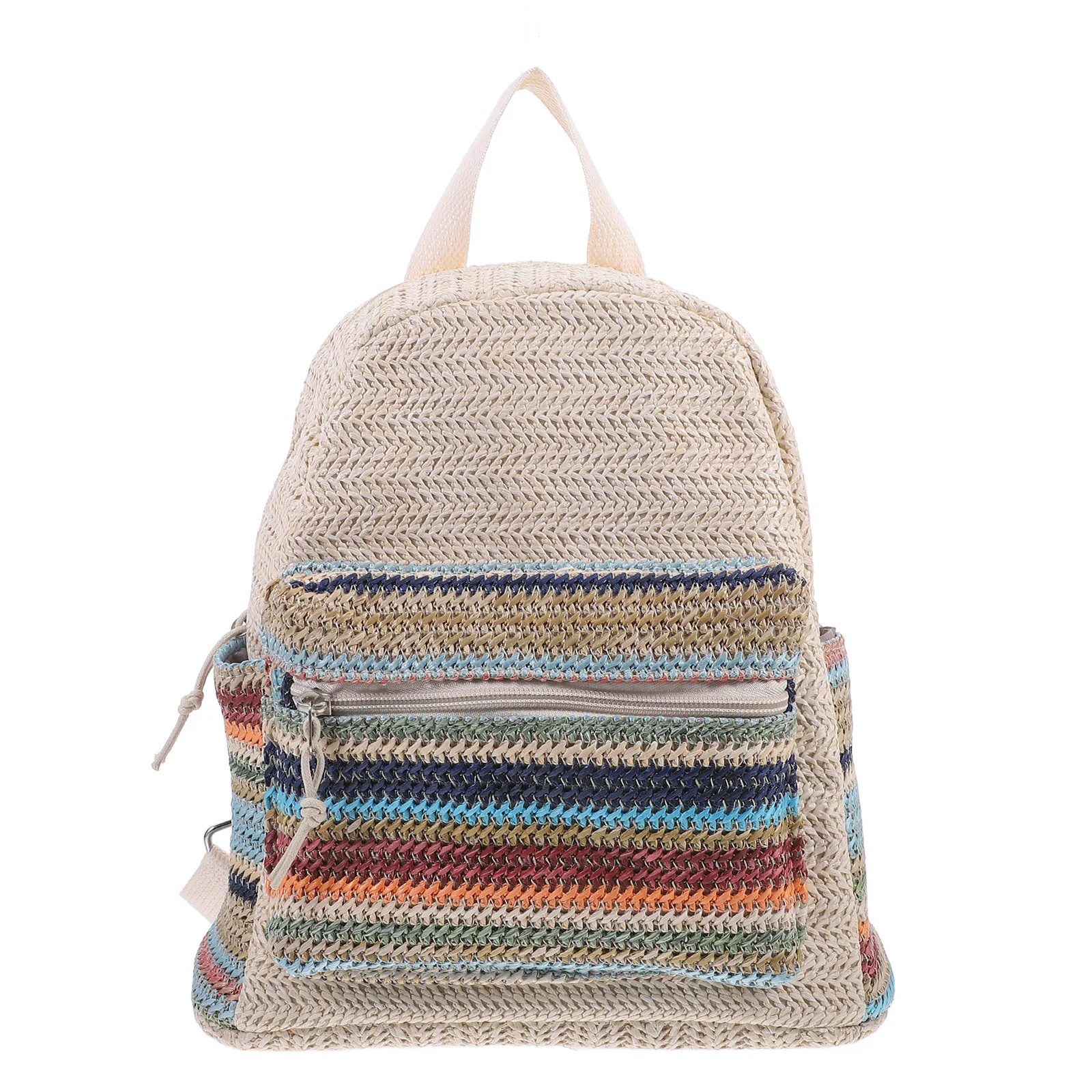 حقيبة ظهر منسوجة من البوليستر، حقيبة مدرسية للسفر خفيفة الوزن للطلاب، كمبيوتر محمول للمشي لمسافات طويلة في الهواء الطلق للاستخدام اليومي، محمولة ومريحة