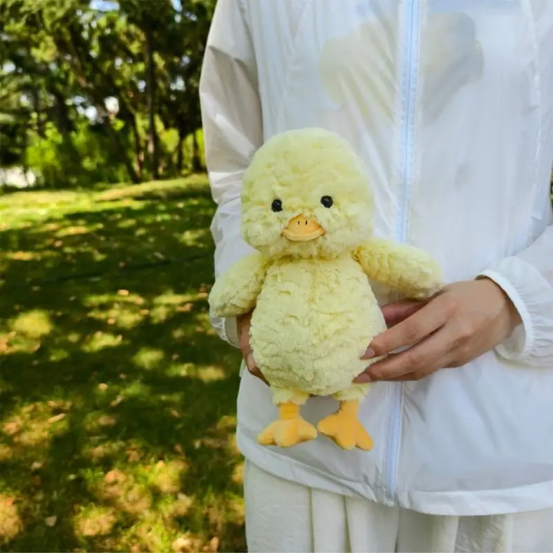 

Soothing Stuffed Duck Toy Cartoon Duck Figure Soft Toy Room Emotion Appease for Toddlers Girls Office Ornaments A2UB