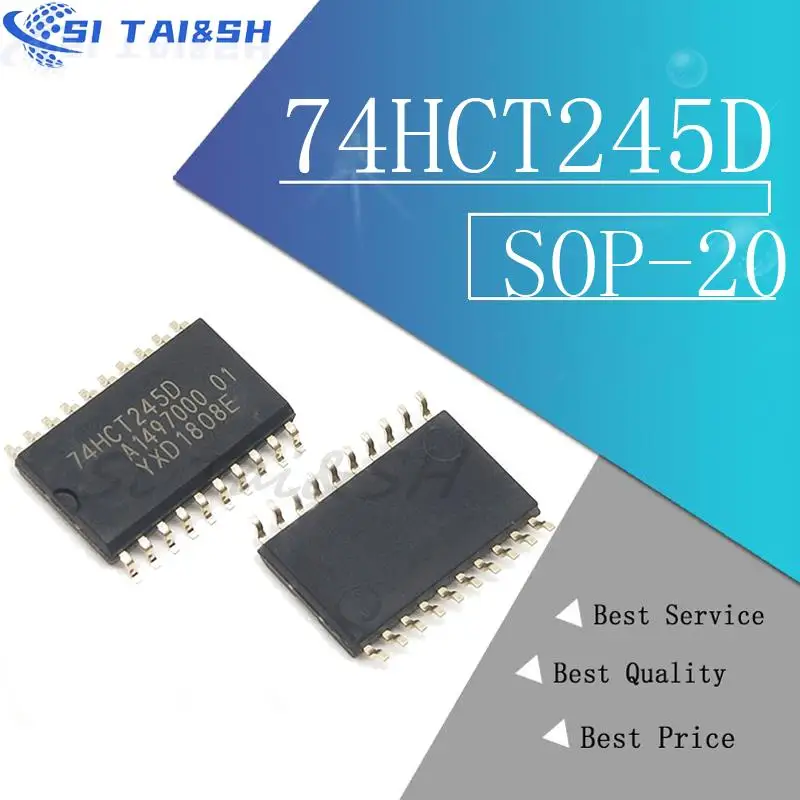 10pcs 74HCT245D 74HCT245  SN74HCT245DWR 74HCT244D 74HCT273D 74HCT373D 74HCT374D 74HCT377D 74HCT541D 74HCT573D 74HCT574D