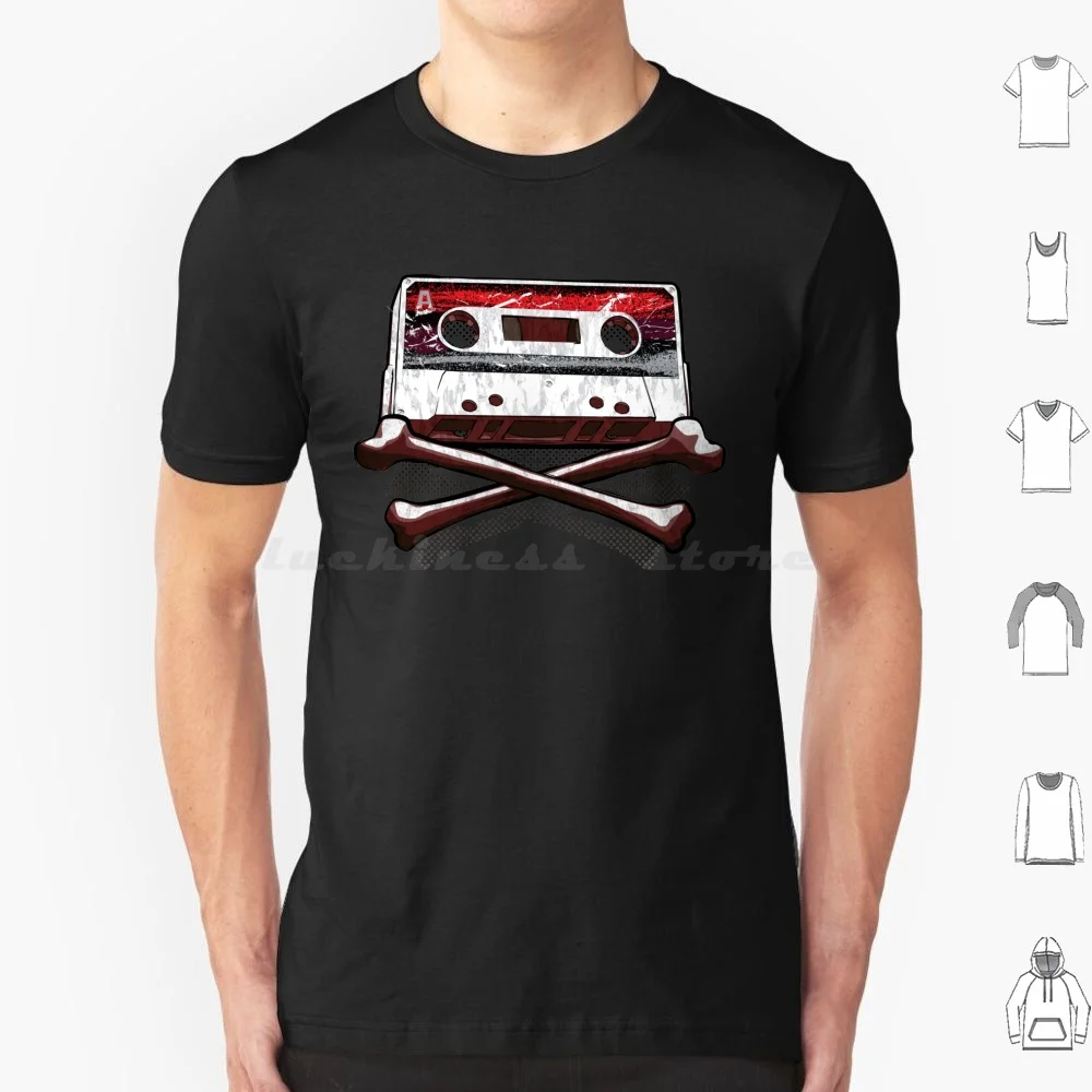 Cassette ( Rock ) T Shirt Big Size 100% Cotton Tape Cassette Cassette Recording Mix Tape Cassette Tape Stereo Retro Music