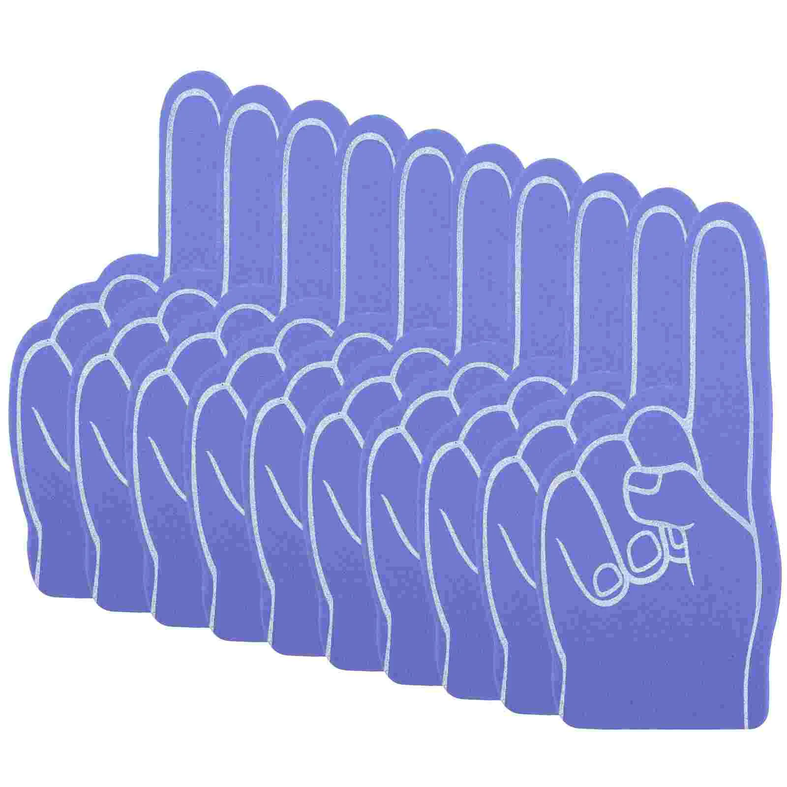 12 Pcs Party Supplies Favor Portable Foams Finger Sports Prop Eva Cheer Leading Accessory Baby Cheerleading Hand