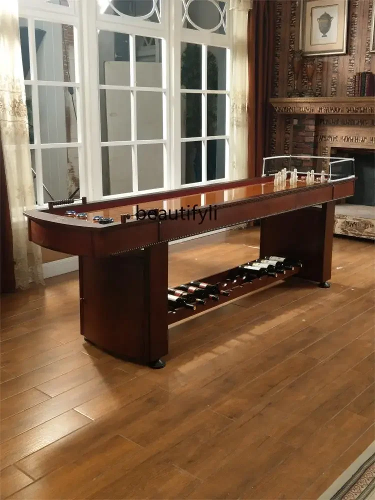 Sand Pot Table Solid Wood 300.00cm Bowling Drop Ball Wine Rack Cabinet Multi-Functional 2.7 M