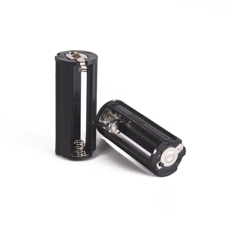 

2Pcs Battery Holder for 3 x 1.5V AAA Batteries Flashlight Torch 53 x 21mm Black battery case Storage box