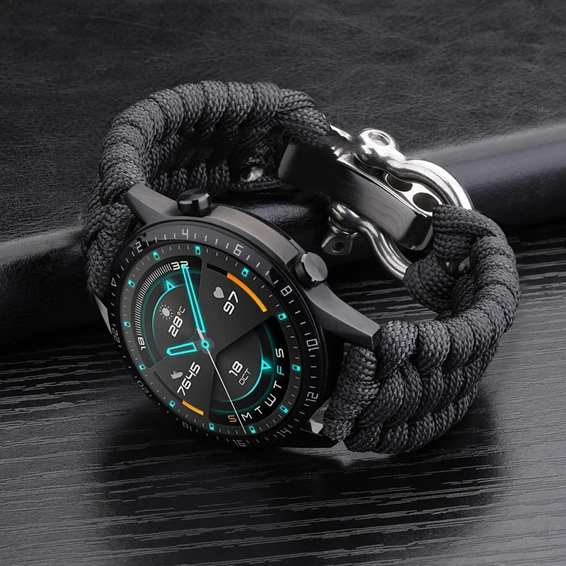 20mm 22mm 24mm Weben Nylon Sport Uhrenarmband für Männer Frauen Universal Uhrenarmband Armband Zubehör mit Werkzeug – Detail 17