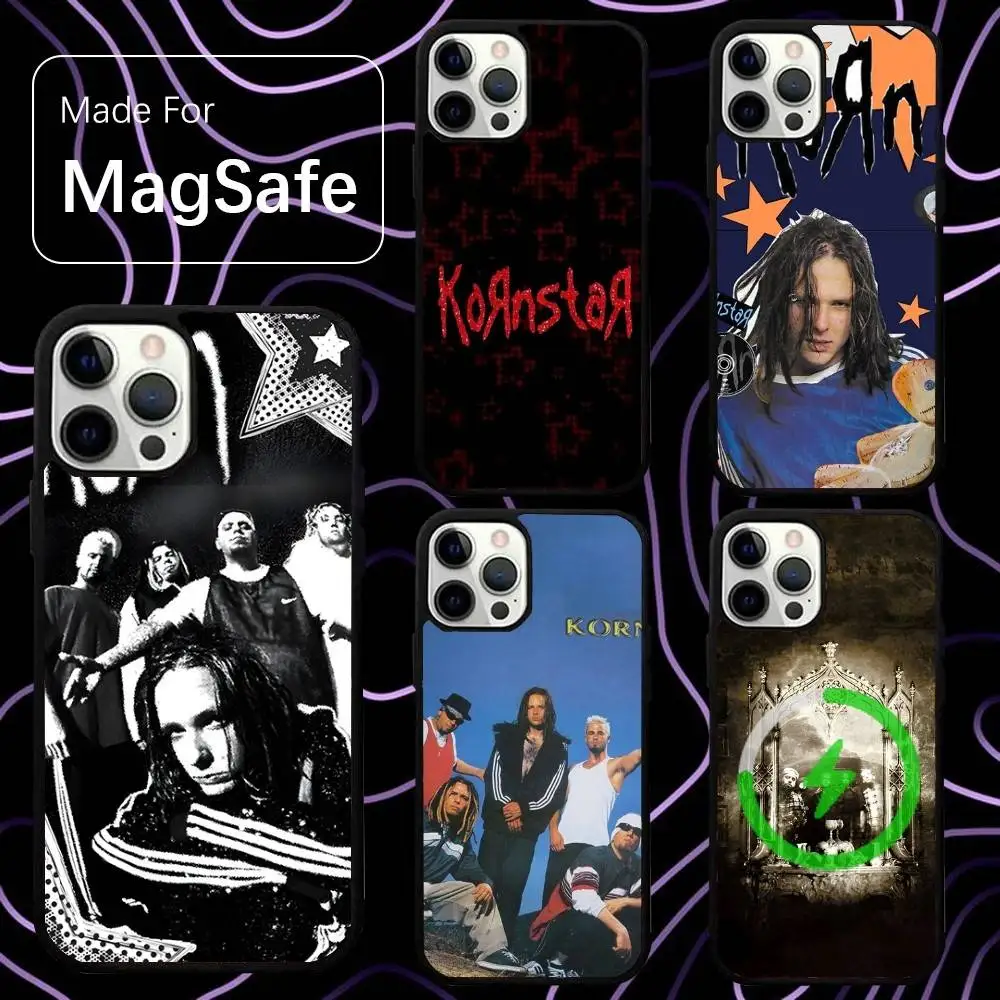 

K-Korn Band Untitled Phone Case For iPhone 16,15,14,13,12,11,Pro,Max,Plus,Mini,SE New Magsafe Magnetic Wireless Charging