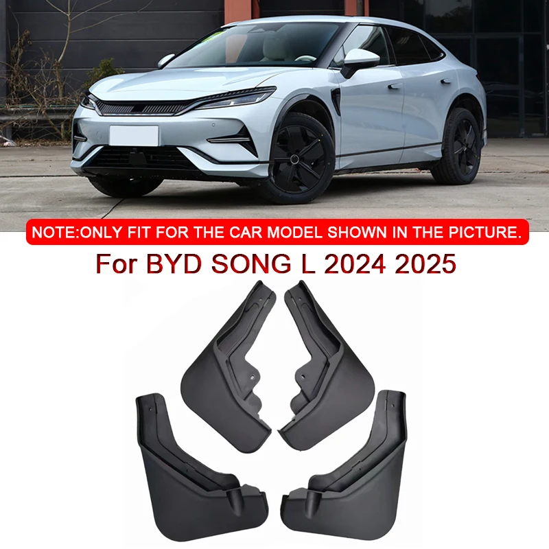 

For BYD SONG L 2024 2025 2026 Car Styling ABS Car Mud Flaps Splash Guard Mudguards MudFlaps Front Rear Fender Auto Accessories