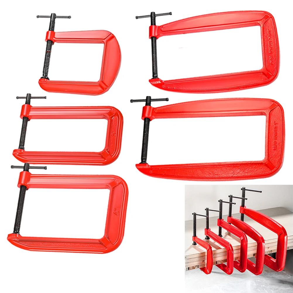 For Metalworking Tasks Heavy Duty Clamp Maximum Torque Reduce Hand Fatigue Evenly Distributed Clamp Pressure For Cutting