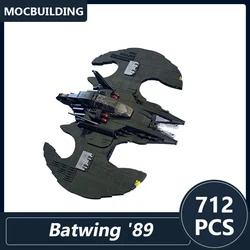 Batwing 1989 Moc Building Blocks Batmobile DIY Assembled Bricks Super Series Creative Educational Display Toys Collection Gifts