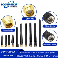 2 antenas de 868MHz y 915MHz, 3dbi, conector macho SMA, GSM, GPRS, repetidor de señal para exteriores, antena impermeable Lorawan