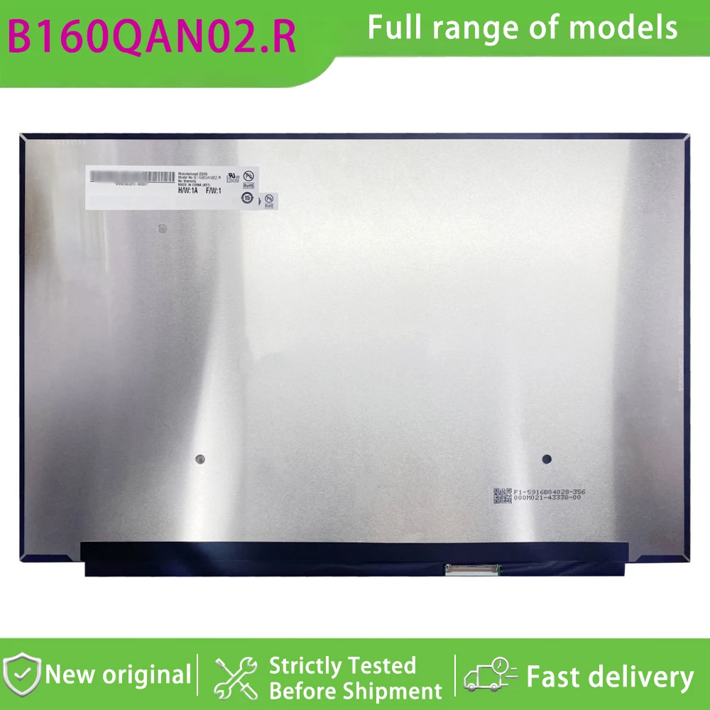 B160QAN02.R 16.0 Inch Wqxga 10 Aspect Ratio Ips Grade Lcd Display Panel Matte Non-touch  120hz Refresh Rate for Laptop