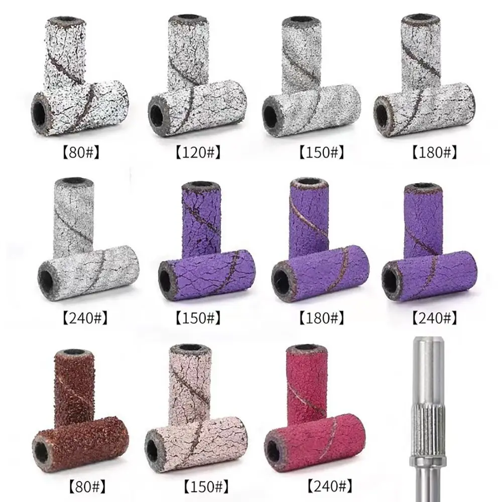 Replacement Mini Nail Polish Sanding Files Nail Art Supplies Universal Nail Drill Bits Durable Nail Grinding Tools Set