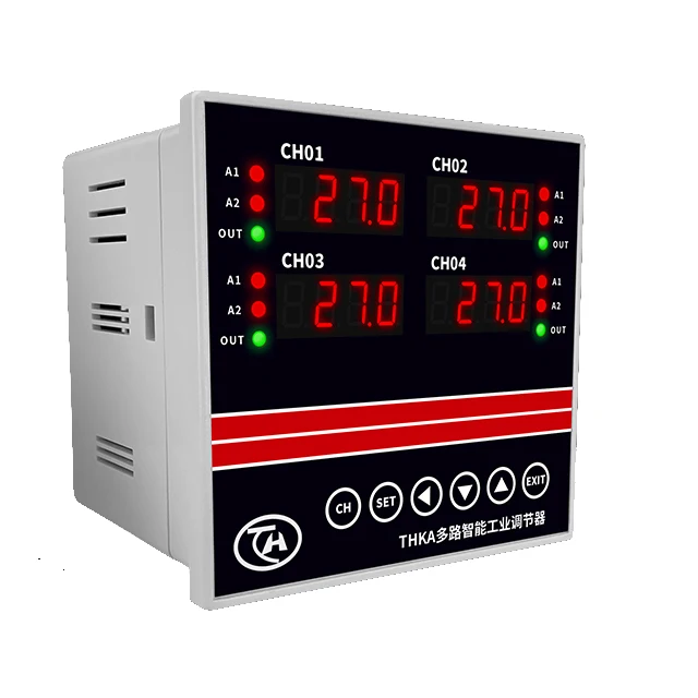 

Multi-channel input thermostat 4-20mA output 6-channel temperature control ModbusRtu