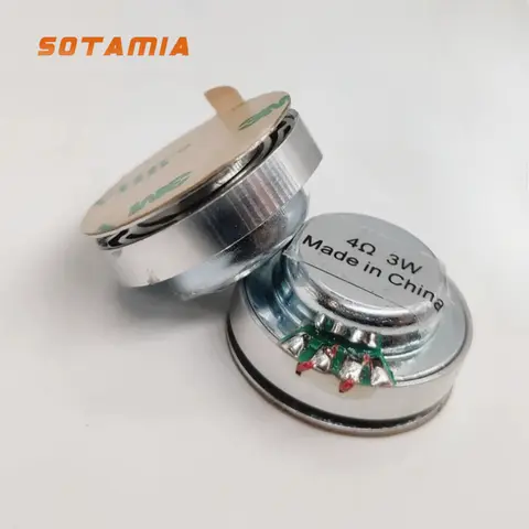 SOTAMIA 미니 스피커, 공명 스피커, 진동 확성기 사운드 음악, DIY 헬멧 오디오 기타 마법사, 26mm, 4, 8 Ohm, 3W, 2 개 SOTAMIA 미니 스피커, 공명 스피커, 진동 확성기 사운드 음악, DIY 헬멧 오디오 기타 마법사, 26mm, 4, 8 Ohm, 3W, 2 개