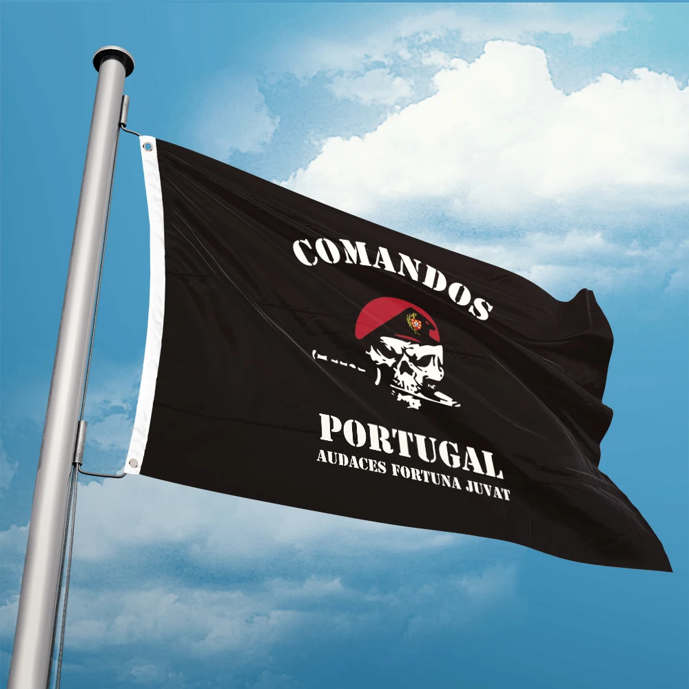 Portuguese Army Special Forces Comandos Portugal Military Flag 3ft x 5ft Polesyter Banner Flying 150* 90cm Custom Outdoor