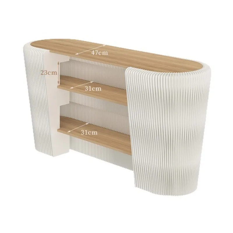Island Display Counter, Simple Merchandise Showcase Table for Exhibition & Retail