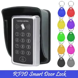 Rfid Access Control Keypad 125khz Smart Chip Card Reader Em Control System Supports 1000 User Access Control Proximity Door Lock