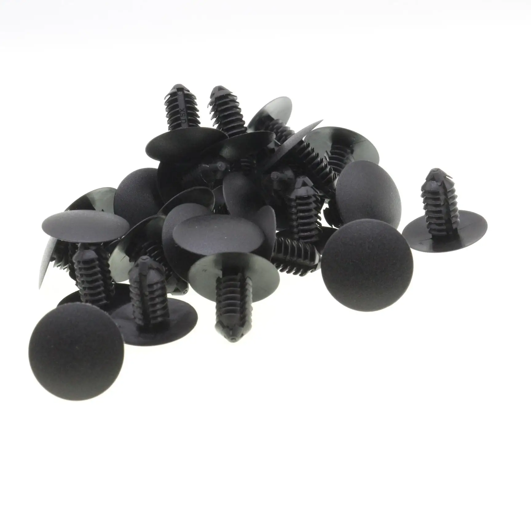 

25 Pcs Black Nylon Push Type Retainer Clips Fit With VW Golf Jetta Tiguan Audi A4 A6 S7 Cowl Cover Panel Fasteners Trim Fix Clip