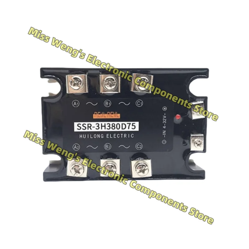 Three phase DC controlled AC solid-state relay SSR-3H380D75 SSR-3H380D75H SSR-3H380D75G